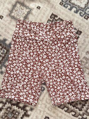 Floral Knit Biker Short